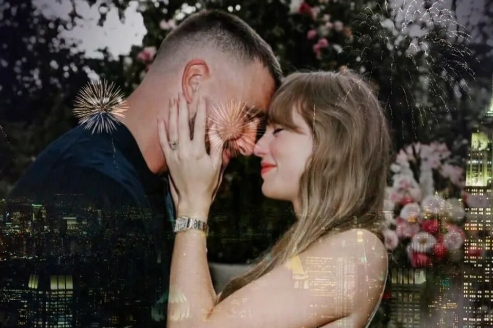 Google images - Union glamour et médiatique : Taylor Swift et Travis Kelce, entre romance et éclat, incarnent l’alliance de la pop et du sport sous les projecteurs.