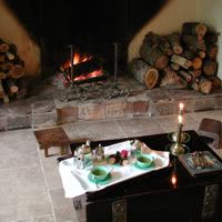 Petite collation au près du feu