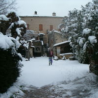 Neige au château