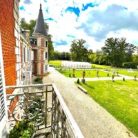 Vu du balcon sur les jardins