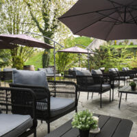 Terrasse privative salle de séminaire
