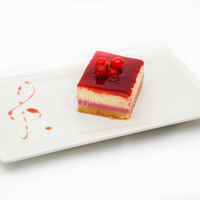 Crème citron & framboise et son sablé Nantais (menu gastronomique)