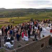 Cocktail sur la grande terrasse