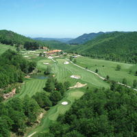 Vue aérienne du domaine de falgos