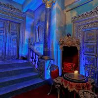 Entrée bleu