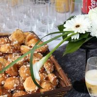 Chouquettes et champagne