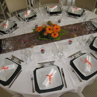 Table chocolat/orange