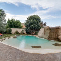 Piscine lagon cascade