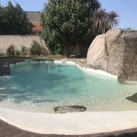 Piscine lagon cascade