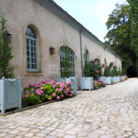 Grande terrasse pavée