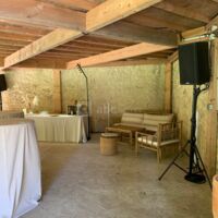 Cocktail professionnel sous le auvent