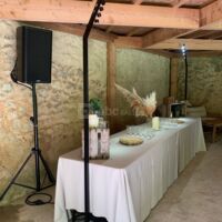 Cocktail professionnel sous le auvent