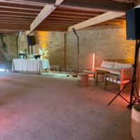 Cocktail professionnel sous le auvent