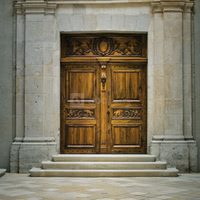 Porte cour intérieur