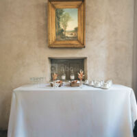 Accueil café, par le restaurant de l'Abbaye