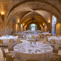 Le Réfectoire des Convers en configuration dîner assis