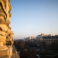 Vue paris deux balcons plain pied