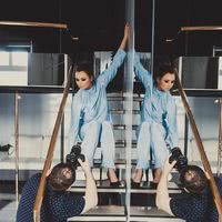 Shooting mannequins studio photo tout équipe