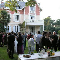 Cocktail dans le parc du château