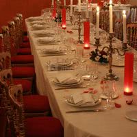 Table de mariage préparée