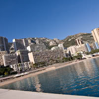 Monaco de la plage du larvotto