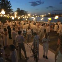 Soirée d'été terrasse bord de Saône