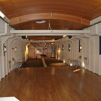 La salle polyvalente de la péniche