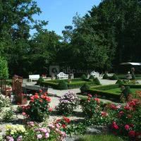 Roseraie jardin à la française