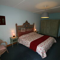 La chambre avec lit de 1m80, gîte la Terrasse