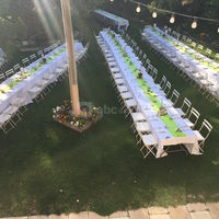 Repas de groupe sur la pelouse