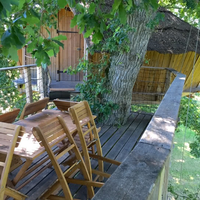 Terrasse de la cabane "Tiegezh"