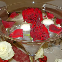 Les fleurs sur table du mariage