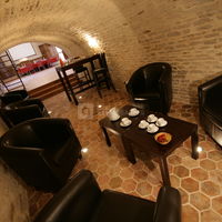 Café d'accueil au caveau