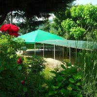 La terrasse couverte pour les cocktails