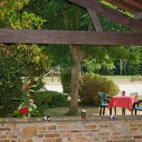 Le jardin - vue du préau