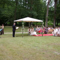 Cérémonie dans le parc