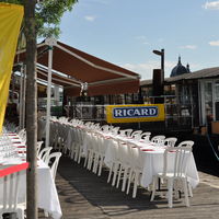Terrasse privatisée vue rhône
