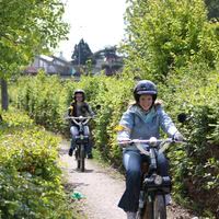 Chasse aux trésors en Solex et tandem
