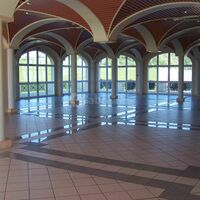 La salle panoramique vide