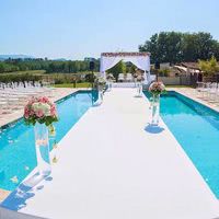 Cérémonie sur la piscine