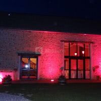 Ambiance rose en extérieur