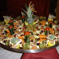 Canapés sur mirroir