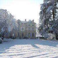 Entrée Château sous la neige