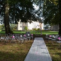 Vue depuis le lieu de la cérémonie laïque