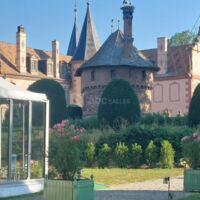 Chapiteau avec vue sur le Château