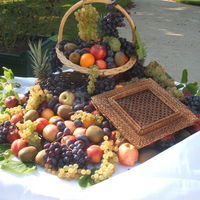 Buffet sur la terrasse.