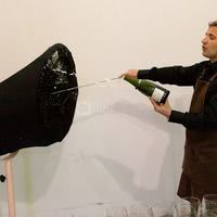 Sabrage champagne