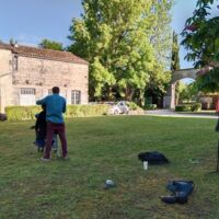 Massage dans le parc