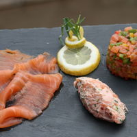 Trio de saumon fumé