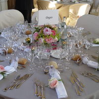 Salon bibliothèque - mise en place mariage